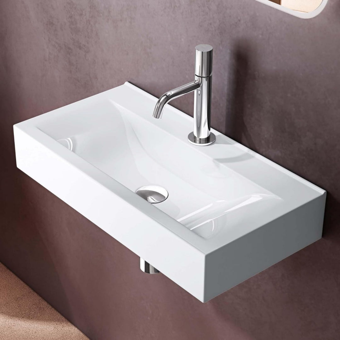 mobiletti con lavabo bianco ceramica resistente
