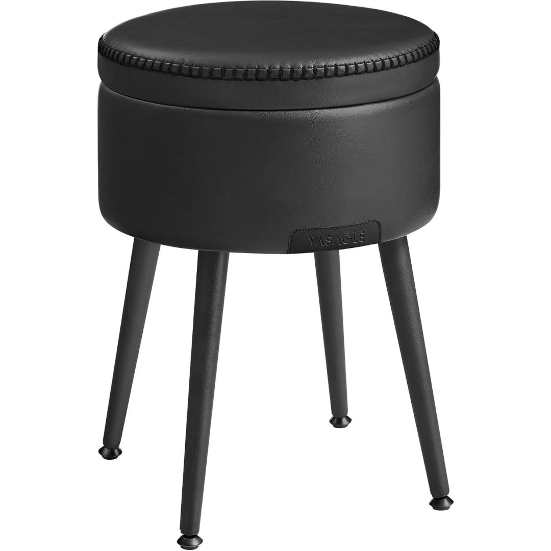 ottomane nero imbottito resistente