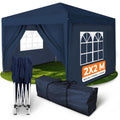 gazebo blu pieghevole impermeabile