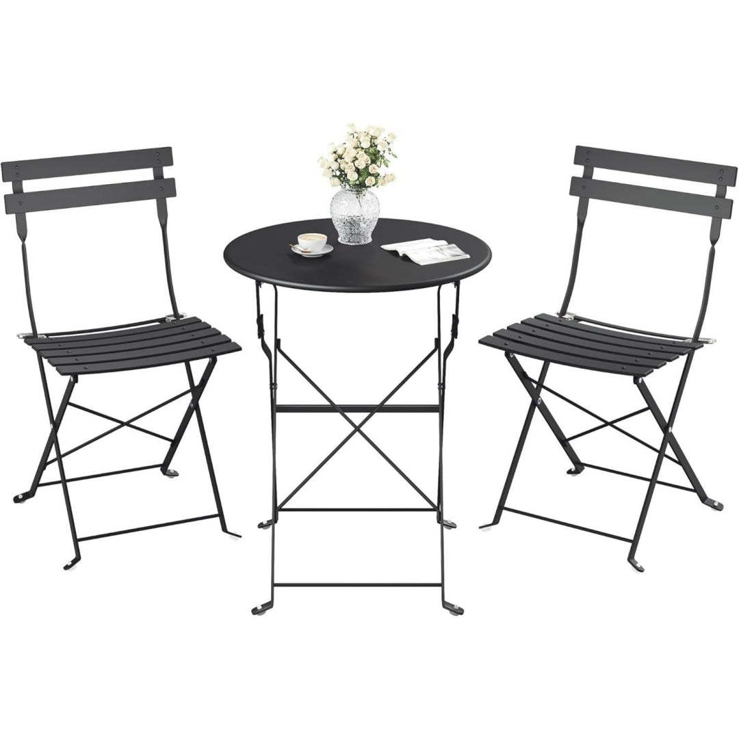 set bistro nero relax resistente